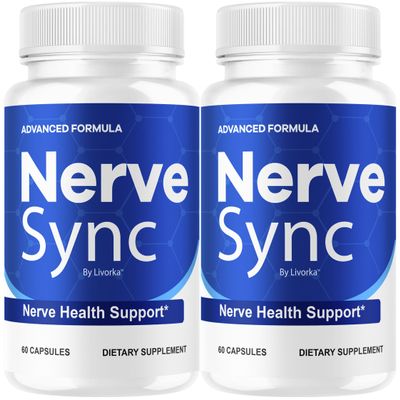 (2 Pack) Nerve Sync Capsules - Official NerveSync Advanced Nerve Health Supplement Pills - Maximum Strenght, Natural Nerve Sync for Wellness & Health Support Pills Reviews, 120 Capsules for 2 Months