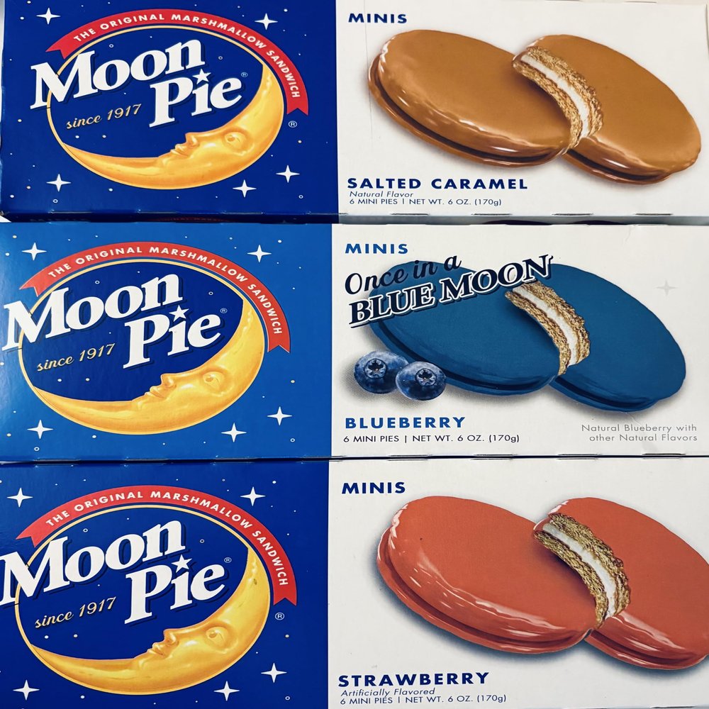 Marshmellow-Cookies Variety Marshmallow Sandwich Cookies, 3 Boxes of 6 Individually Wrapped Treats, 6 Oz Each, Classic Graham Cracker and Marshmallow Filling (Salted Caramel Blueberry Strawberry)