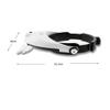 EWUROI Mount Magnifier Glasses with Detachable Bright LED Lamp - 5 Interchangeable Lenses: 1.0X, 1.5X, 2.0X, 2.5X, 3.5X Magnification view 2