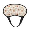 Floral Peach Cream Sleep Mask Eye Masks for Sleeping Eyemasks for Women Men Travel Night Blackout Mask view 1