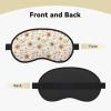 Floral Peach Cream Sleep Mask Eye Masks for Sleeping Eyemasks for Women Men Travel Night Blackout Mask view 2