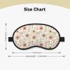 Floral Peach Cream Sleep Mask Eye Masks for Sleeping Eyemasks for Women Men Travel Night Blackout Mask view 4