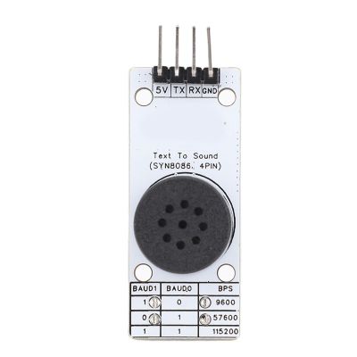 ASHATA Chinese Speech Synthesis Module, UART Interface 10 Levels Volume Adjustment and 30 Levels Speed Control, for Vehicle Terminals, Bus Stop Announcements and Voice Intercoms