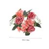 Cabilock 3Pcs Artificial Rose Candle Rings Wreaths with Realistic Leaves for Wedding Table Centerpieces Home Party Decor Faux Flower Candle Ring for Romantic Events view 2