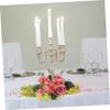 Cabilock 3Pcs Artificial Rose Candle Rings Wreaths with Realistic Leaves for Wedding Table Centerpieces Home Party Decor Faux Flower Candle Ring for Romantic Events view 4