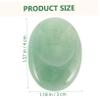 Beatifufu 2Pcs Natural Thumb Stone Green Aventurine Worry Stone for Relaxing Stress Relief Massage Portable Oval Scraping Plate for Muscle Joint Care view 2