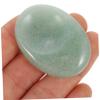 Beatifufu 2Pcs Natural Thumb Stone Green Aventurine Worry Stone for Relaxing Stress Relief Massage Portable Oval Scraping Plate for Muscle Joint Care view 4