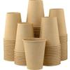 12 oz 100 Pack Disposable Coffee Cups, Bulk Brown Disposable Paper Cups, Coffee Cups for Hot Tea, Chocolate and Cold Drinks view 1