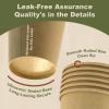 12 oz 100 Pack Disposable Coffee Cups, Bulk Brown Disposable Paper Cups, Coffee Cups for Hot Tea, Chocolate and Cold Drinks view 4