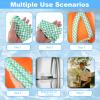 6pcs Cooling Neck Wraps, 6 Colors Polyester Material Ice Neck Cooler with Snap Button for Women and Men Summer Cycling Outdoor Sport Activities(Checkerboard Pattern Style) view 4