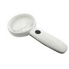EWUROI Hand-held MagnifierLED Light, Reading Glass Lens Jewelry Loupe White for The Elderly Reading Maintenance view 1