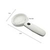EWUROI Hand-held MagnifierLED Light, Reading Glass Lens Jewelry Loupe White for The Elderly Reading Maintenance view 2