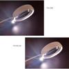 EWUROI Hand-held MagnifierLED Light, Reading Glass Lens Jewelry Loupe White for The Elderly Reading Maintenance view 4
