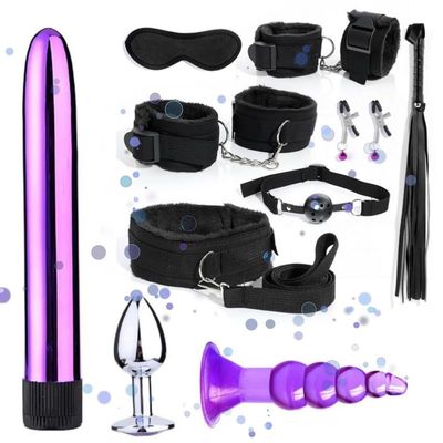 7-Piece Set+3 Hip Trainer Combination Nylon Set with 4 Options, Including Eye Mask and Collar - D-1