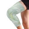 Yoogain Dreamy Green White knee compression brace (Pack of 2) Support for All Sports knee pad for Skiing, Hiking, Wrestling, Dance view 2