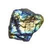 Erliway 1PC Large Raw Labradorite Crystal Stone, 0.22-0.44 lbs Labradorite Natural Rough Stones for Cabbing,Tumbling, Polishing, Healing Reiki Meditation, Fountain Rocks, Home Decoration view 1