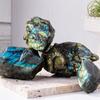 Erliway 1PC Large Raw Labradorite Crystal Stone, 0.22-0.44 lbs Labradorite Natural Rough Stones for Cabbing,Tumbling, Polishing, Healing Reiki Meditation, Fountain Rocks, Home Decoration view 2