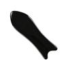 BELLIFFY Thick Black Buffalo Horn Facial Scraping Board for Gua Sha Massage Portable Handheld Massager for Face Neck Shoulders and Feet for Daily Aches and Relaxation view 1