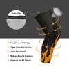 Black Fluorescent Cool Flame Orange knee support brace (2 pack) Tight Anti-Slip Design knee pad sleeves for Skating, Skateboard, Gym, football view 3