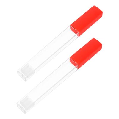 FOMIYES 2pcs Plastic Thermometer Tube Storage Box for Adults Protective Holder Case for Thermometers and Needle Tools for Home and Clinic Use