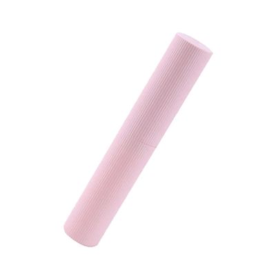 Yliaun Toothbrush box 15pc Holder Cover Bathroom Accessories Travel for Home, Travel, Business, Camping, School(Pink)