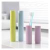 Yliaun Toothbrush box 15pc Holder Cover Bathroom Accessories Travel for Home, Travel, Business, Camping, School(Pink) view 3