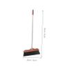 UKCOCO Static Soft Bristle Household Broom with Stainless Steel Handle Reusable Indoor Floor Cleaning Brush for Home Kitchen Garage and Space Saving Design with Wall Hanging Feature view 2