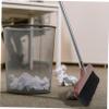 UKCOCO Static Soft Bristle Household Broom with Stainless Steel Handle Reusable Indoor Floor Cleaning Brush for Home Kitchen Garage and Space Saving Design with Wall Hanging Feature view 4