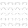 20 Pcs Silicone Nose Pads for Glasses, Anti Slip Nose Pieces Replacement with Screwdriver & Screws, U Shaped Eyeglasses Nose Pads for Sunglasses, Eyewear, Non Slip view 1