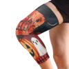 GuoChe Halloween Pumpkin Greeting Compression Knee Brace (1 Pair) Joint Pain Relief Knee Pads for Women for Tennis, Baseball, Skating, Running view 1