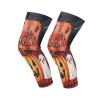GuoChe Halloween Pumpkin Greeting Compression Knee Brace (1 Pair) Joint Pain Relief Knee Pads for Women for Tennis, Baseball, Skating, Running view 2