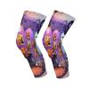 GuoChe Halloween Creative Art Studio Decor Mens Knee Brace (A Pair) Joint Pain Relief Knee Pads for Men for Skateboard, Baseball, Wrestling, Gardening view 2