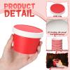 Fulmoon 100 Pack Paper Soup Containers with Lids Disposable Paper Food Containers with Vented Lid Kraft Ice Cream Cake Dessert Cups Soup Bowl for Party Hot Food Fruit Microwave(8 oz,Red) view 3