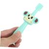 VALICLUD Training Toothbrush and Silicone Teether for Years Soft Bristle Full Coverage Brush with Animal Design Care and Teeth Cleaning Tool view 3
