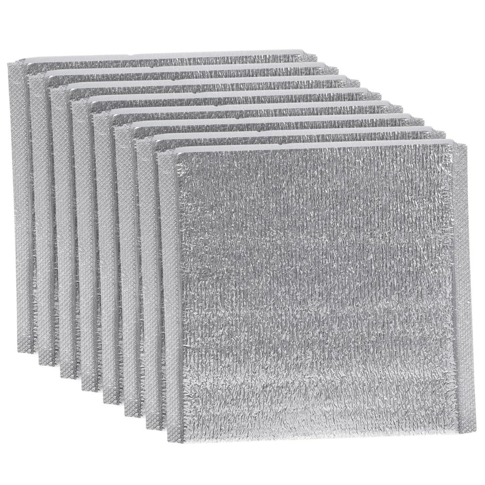 PLAFOPE 50pcs Disposable Aluminum Foil Insulation Bags Lightweight Thermal Food Pouches Lunch Box Liners for Camping Picnic Food Preservation