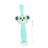 Healifty Toothbrush and Teething for Soft Silicone Full Bristle Brush with Chewable Handle and Wide Safety Guard for Gum Care Ages Green view 4