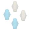 Baluue 4Pcs Washable Menstrual Pads Reusable Breathable Sanitary Napkins for Women Lightweight Comfortable Nursing Mats with Random Colors Random Color view 1