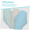 Baluue 4Pcs Washable Menstrual Pads Reusable Breathable Sanitary Napkins for Women Lightweight Comfortable Nursing Mats with Random Colors Random Color view 2