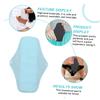 Baluue 4Pcs Washable Menstrual Pads Reusable Breathable Sanitary Napkins for Women Lightweight Comfortable Nursing Mats with Random Colors Random Color view 4