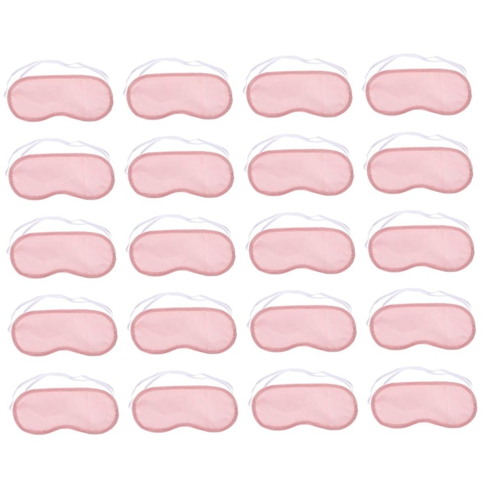 Gogogmee 20pcs Disposable Eye Masks for Sleeping Soft Imitation Silk Comfortable Lightweight Eye Cover with Double Elastic Bands Portable Sleep Shade for Travel Home Hotel Use