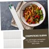 VICASKY 100Pcs Disposable Chopsticks Packing Bags Paper Sleeves for Hotels Restaurants Snack Bars Food Safe Kraft Paper Cutlery Storage Wrappers view 4