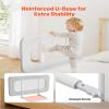 VEVOR Toddler Bed Rail, Kids Beds Guard Rail with Reinforced Iron Pipe and Oxford Cloth, Adjustable Height Bed Side Railing, Portable Guard Bumper Barrier for Crib, Bunk, 31.5 x 26.38 in, 1 Piece view 3