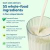 HIYA Kids Greens Powder Sticks - 55 Whole-Food Sourced Ingredients & Delicious Flavor - Greens Superfood Powder for Kids (Vanilla) view 4