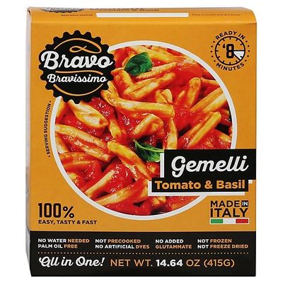 Bravo Pastiamoci Pasta Gemelli Tomato 14.64 Oz (Pack of 6)