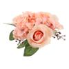 VICASKY Elegant Artificial Floral Candle Wreath Ring for Wedding Party Decoration Lightweight Romantic Candle Rings for Home Valentine's Day Birthday Christmas Centerpiece view 1