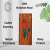AA GLOBEL WOOD AND CRAFTS-rose flower Cremation Urn for Infant Ashes Handcrafted Wooden urn Box Memorial Urn for Baby Loss Small Funeral cremation for Ashes (Medium) view 2