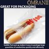 HDPE Saddle Pack Printed Hot Dog Bags 0.5 Mil, 5.25" X 8" + 1.5"FB & 1500 Bags | Flip-Top Reclosable Food Storage Bags with Easy Closure | Tear-Resistant Clear Packaging for Sandwiches & Snacks view 4