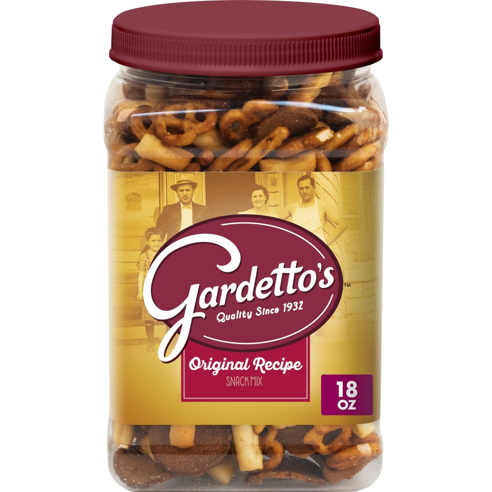 Gardetto's Original Recipe Snack Mix, Salty Snacks Tub, 18 oz