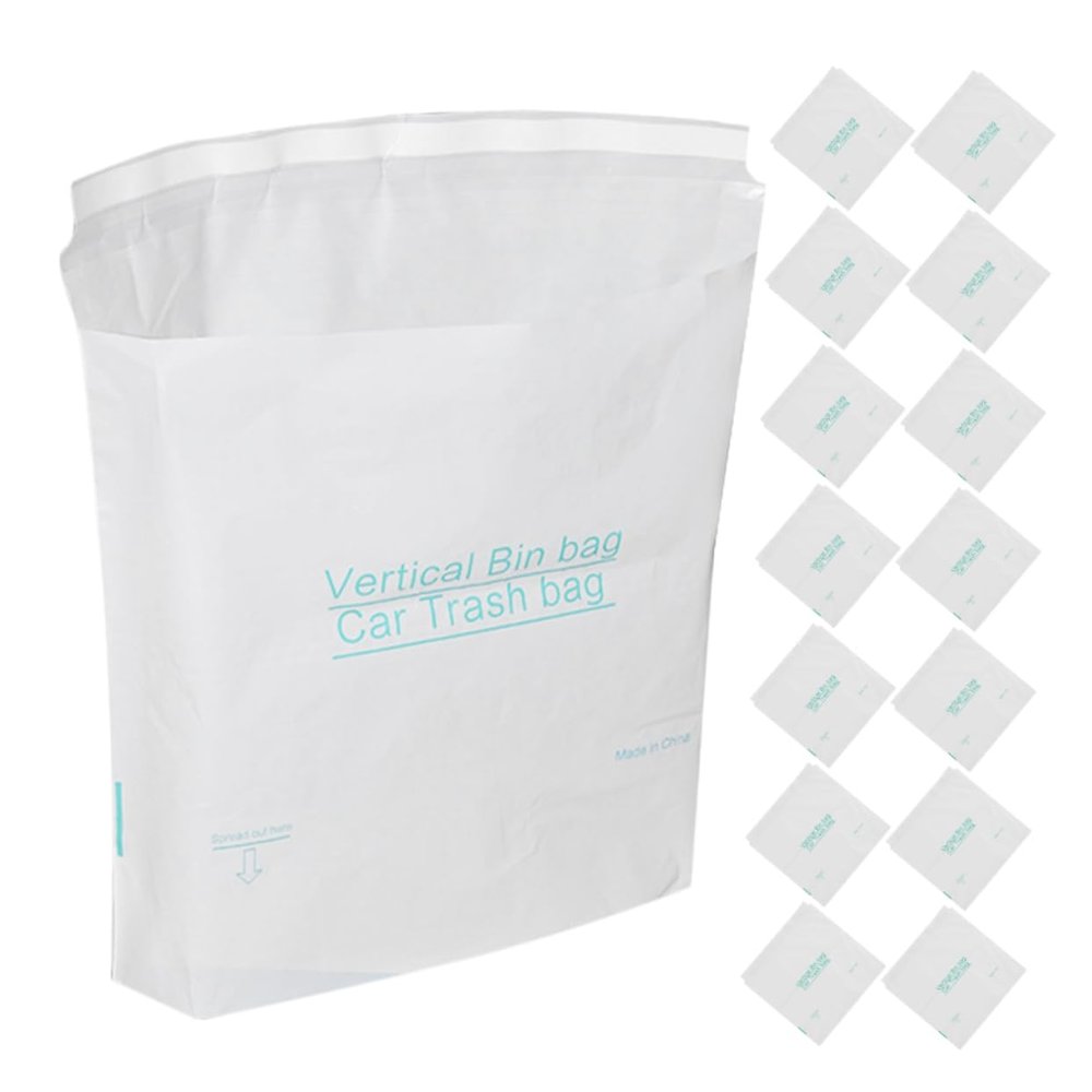 Disposable Car Trash Bags 40 Pack 1L Hdpe Adhesive Design