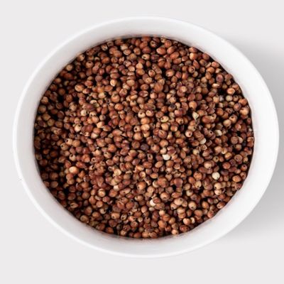 Burgundy sorghum (Sorghum bicolor), 100% natural and organic, no additives, including phyto sanitary certificate. (500g)